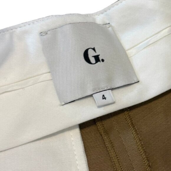 43. G. Gwyn by Goop Marlow Trouser Camel Tan Brown Wide Leg Pants $595 NWT Sz 6 - Picture 8 of 9